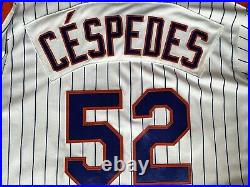 Authentic Game Worn New York Mets Yoenis Cespedes TBC 1986 Jersey Photo Matched