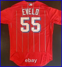 Authentic MIAMI MARLINS TOMMY EVELD 2021 GAME/Team ISSUED CITY CONNECT JERSEY 46