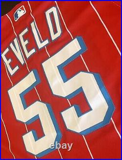 Authentic MIAMI MARLINS TOMMY EVELD 2021 GAME/Team ISSUED CITY CONNECT JERSEY 46