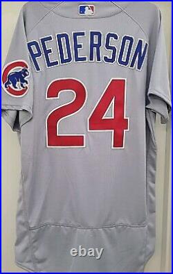 Authentic Nike 2021 Chicago Cubs Away Joc Pederson Team Issued Game Jersey 46