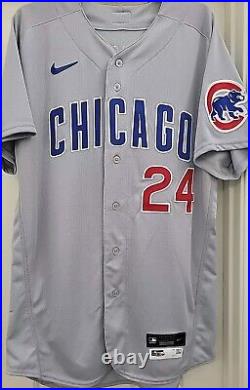 Authentic Nike 2021 Chicago Cubs Away Joc Pederson Team Issued Game Jersey 46