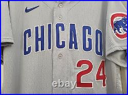 Authentic Nike 2021 Chicago Cubs Away Joc Pederson Team Issued Game Jersey 46