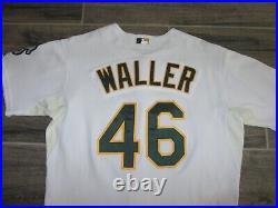 Authentic Oakland A's Athletics MLB Baseball Tye Waller Game Used Jersey 48 OPD