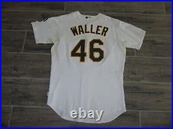 Authentic Oakland A's Athletics MLB Baseball Tye Waller Game Used Jersey 48 OPD
