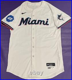 Authentic SIXTO SANCHEZ #45 MIAMI MARLINS 2024 Team ISSUED NIKE Game JERSEY