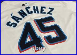 Authentic SIXTO SANCHEZ #45 MIAMI MARLINS 2024 Team ISSUED NIKE Game JERSEY