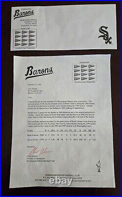 BIRMINGHAM BARONS /CHICAGO WHITE SOX MAJOR LEAGUE GAME-USED JERSEY with COA