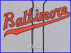 BLANK BACK size 40 2019 BALTIMORE ORIOLES TBTC 1969 game issued Jersey MLB HOLO
