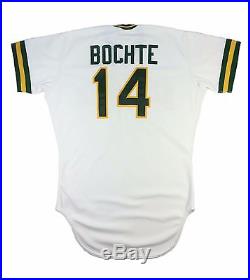 Bruce Bochte 1986 Oakland Athletics Home Game Issued Pro Model Alternate Jersey