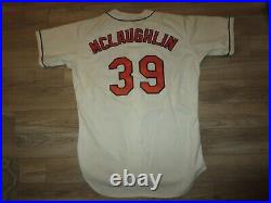 Baltimore Orioles #39 Mclaughlin MLB Rawlings Game Used Worn Jersey 50