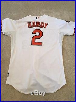 Baltimore Orioles J. J. Hardy Game Used Home Jersey 2014 Mothers Day