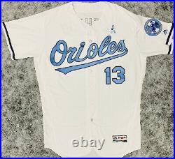 Baltimore Orioles Manny Machado Signed Game Used Fathers Day Jersey MLB + BAS