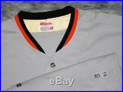 Baltimore Orioles Vintage 1980 Game Used / Worn Jersey. Pat Kelly