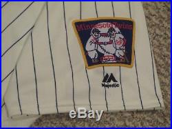 Bartolo Colon SZ 56 #40 2017 Minnesota Twins game jersey issued Home Cream MLB