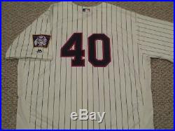 Bartolo Colon SZ 56 #40 2017 Minnesota Twins game jersey issued Home Cream MLB