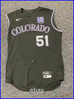 Ben Bowden 2021 All Star Patch Colorado Rockies Shows Use Issued Jersey