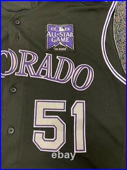 Ben Bowden 2021 All Star Patch Colorado Rockies Shows Use Issued Jersey