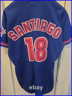 Benito Santiago 1998 Blue Jays game used jersey RARE