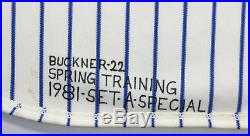 Bill Buckner 1981 Chicago Cubs Game Used Worn Spring Training Pin-stripe Jersey