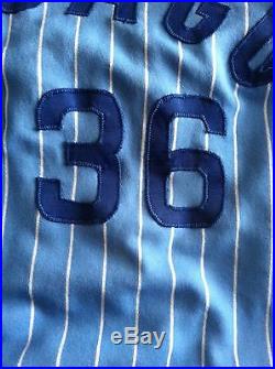 Bill Caudill 1981 Chicago Cubs # 36 game used road jersey