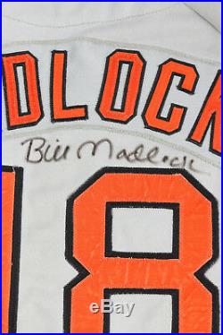 Bill Madlock 1977 Signed San Francisco Giants Game Used Worn Road Jersey Loa