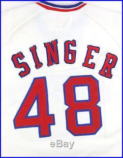 Bill Singer 1975 Texas Rangers Game Used Worn Vintage Home Jersey