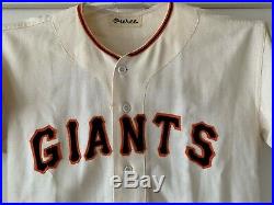 Billy Pierce Game Worn Used 1962 San Francisco Giants Jersey Chicago White Sox