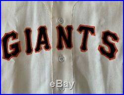 Billy Pierce Game Worn Used 1962 San Francisco Giants Jersey Chicago White Sox