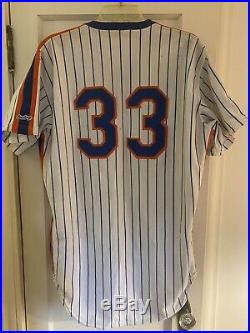 Binghamton Mets GAME used WORN jersey NY AA minor league SIGNED Gary Carter + 29