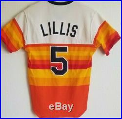 Bob Lillis'84-'85 Astros game used worn rainbow jersey, Heritage & Miedema LOAs