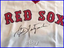 Boston Red Sox Carl Yaz Yastrzemski Game Worn Used 1974 Signed Jersey Mears 10