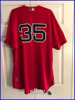 Boston Red Sox Game Used Jersey Steven Wright With 100 Yr & Johnny Pesky Patch