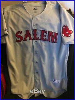 Boston Red Sox Rafael Devers game used/worn salem red sox jersey c. O. A