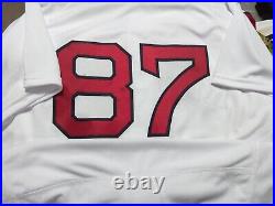 Boston Red Sox Team Issued #87 Size 42 Nike Jersey with MLB HOLO