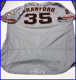Brandon Crawford 2016 San Francisco Giants Game Used Worn Jersey MLB Auth