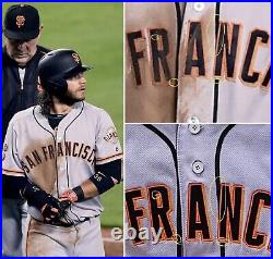 Brandon Crawford San Francisco Giants Game Used Worn Jersey 2016 Photomatched