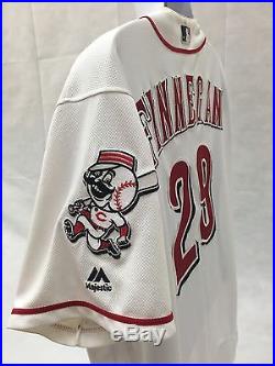 Brandon Finnegan Cincinnati Reds Game Used Worn Jersey MLB Authenticated