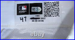 Brandon Hughes game used/issued Chicago Cubs Field of Dreams game Nike pants