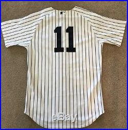 Brett Gardner 2015 Game Used & Worn NY Yankees Jersey MLB Hologram Steiner