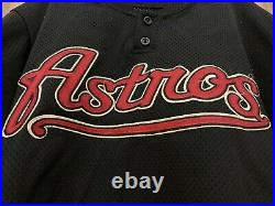 Brian Hunter 2002 Houston Astros Game BP Used Jersey Size 46