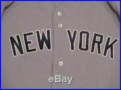 Brian McCann 2015 Yankees Game Used Jersey Road Knit Berra Post STEINER MLB