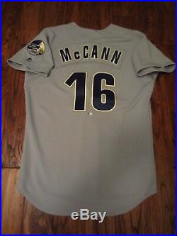 Brian McCann 2017 Houston Astros Game Used Issued Road TBTC 1999 Jersey MLB Auth