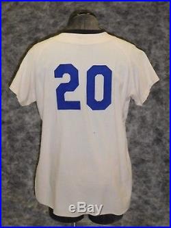 Brooklyn Dodgers 1956 Team Extra, Game Used / Worn, Home Jersey. Grey Flannel