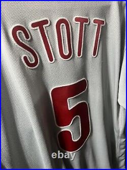 Bryson Stott Game Used Phillies Rookie Year Road 2022 Jersey / MLB Authenticated