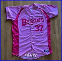 Buffalo Bisons Autographed Game Jersey Size 46