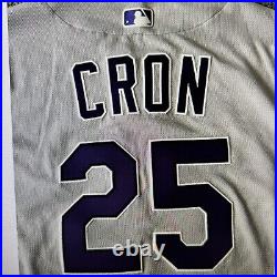 C. J. Cron Colorado Rockies Game Issued Jersey 2022 Los Angeles Angels