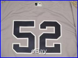 CC Sabathia #52 size 56 2016 Yankees Game Jersey issued ROAD Berra patch STEINER