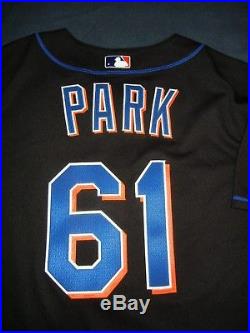 CHAN HO PARK GAME USED WORN Majestic NEW YORK METS Jersey 2007 MLB Korea Dodgers