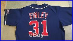 Chuck Finley Los Angeles California Angels 1996 Baseball Game Used Jersey