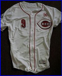 CINCINNATI REDS Jose Peraza ROOKIE game worn jersey 14 FOREVER MLB authenticated